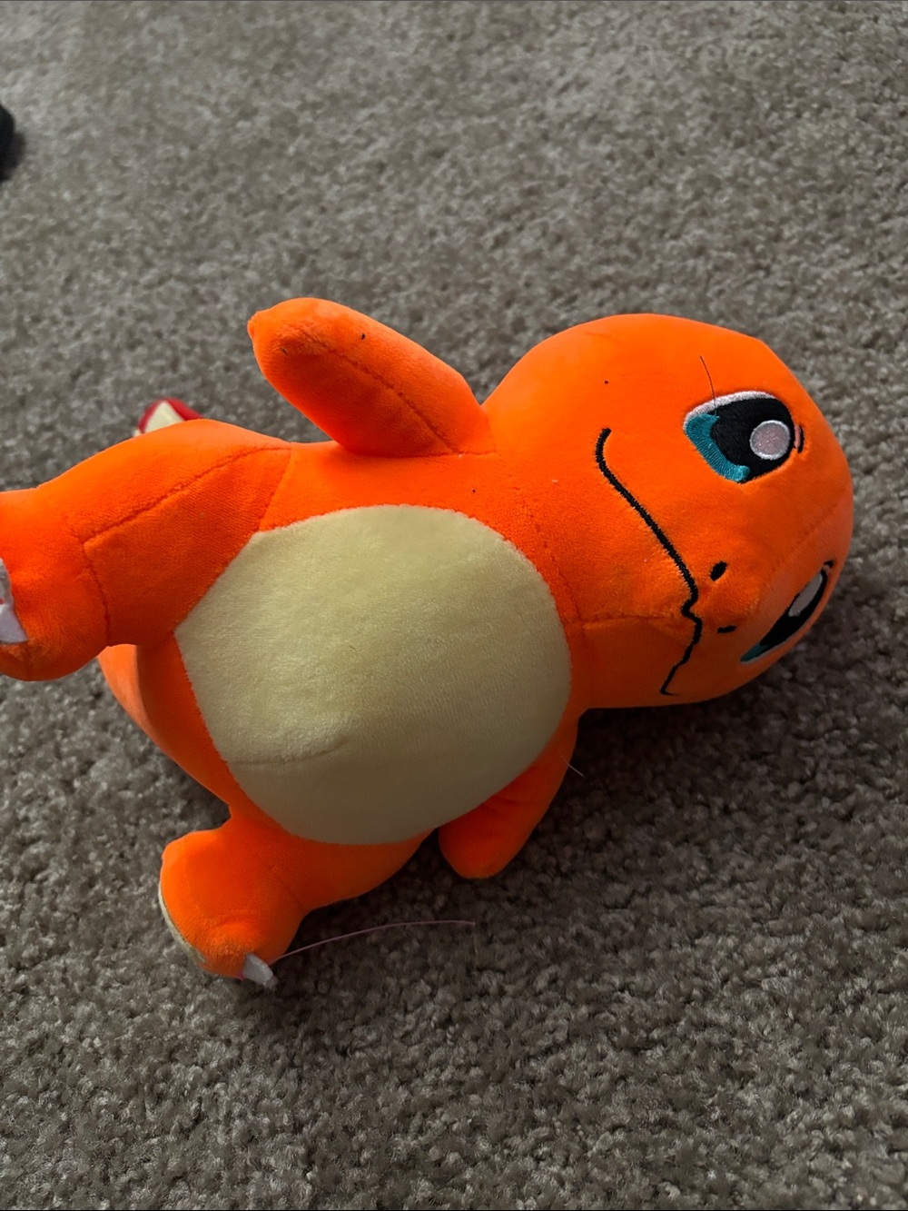 Pokeman Orange Charmander Plush Toy with Cream Belly